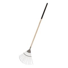 Magnusson Metal Garden Leaf Rake (1720 x 460 mm)