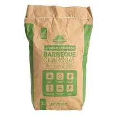 800-Charcoal African Hardwood Natural Barbeque Charcoal (3 kg)