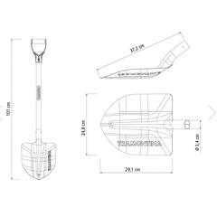 Tramontina Round Mouth Shovel W/Wood Handle (71 cm)