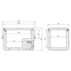 صندوق تبريد وفريزر محمول بضاغط دوميتك CFX3 55 (48 لتر)