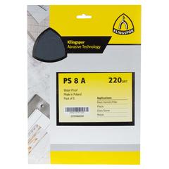 Klingspor 220 Grit Sandpaper (23 x 28 cm, 5 pcs)