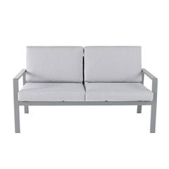 Moorea 4-Seater Aluminum Sofa Set W/Cushions GoodHome (4 Pc.)