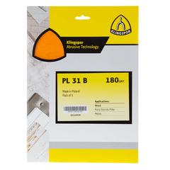 Klingspor Aluminum Oxide 180 Grit Sandpaper (23 x 28 cm, 5 pcs)