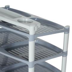 Cosmoplast 5-Level Shoe Rack W/Wheels