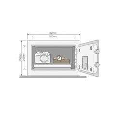 Yale Maximum Security Fingerprints Safe, YSFM/250/EG1