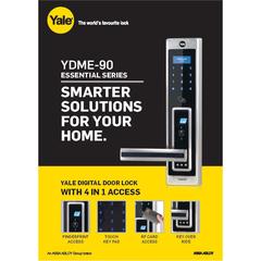Yale Essentials Digital Door Lock Left, YDME90