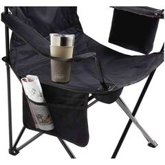 Coleman Steel Foldable Camping Quad Chair W/Cooler