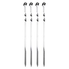 Paradiso Chromed Steel Skewers Pack (4 Pc.)