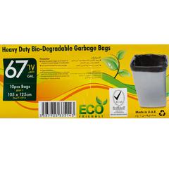 Easyclean Plastic Polymer Biodegradable Garbage Bag Pack (253 L, 10 Bags)
