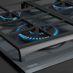 Teka Built-In 4-Burner Gas Hob, GZC 64320 ST (60 cm)