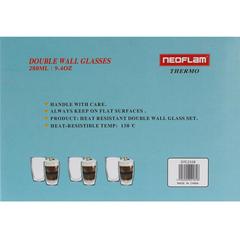 Neoflam Double Wall Glass Set (280 ml, 6 Pc.)