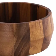 طقم وعاء سلطة خشبي بيلي (24 × 24 × 10 سم)