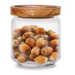 Billi Glass Canister W/ Wooden Lid (500 ml)