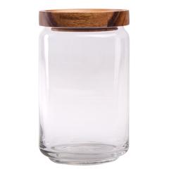Billi Glass Canister W/ Wooden Lid (750 ml)