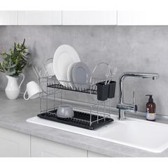 Wenko Premium Duo Dish Rack W/Accessory Set (52 x 24 x 36 cm)