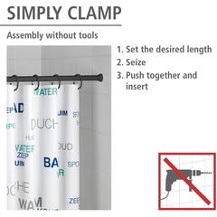 Wenko Aluminum Telescopic Shower Rod (110-185 cm)