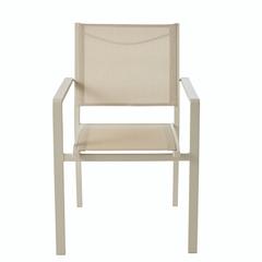 Batz Aluminum & Polyester Stackable Armchair GoodHome (560 x 600 x 860 mm)