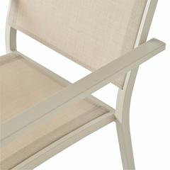 Batz Aluminum & Polyester Stackable Armchair GoodHome (560 x 600 x 860 mm)