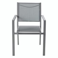كرسي ألومنيوم وبوليستر قابل للتكديس بمسند ذراع جودهوم باتز (560 × 600 × 860 ملم)