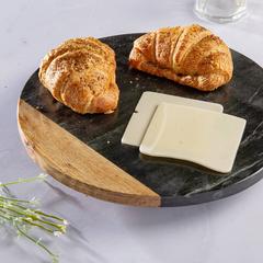 SG Marble & Wood Turntable Tray (30 cm)