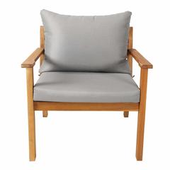 Denia 4-Seater Acacia Wood Sofa Set W/ Cushions GoodHome (4 Pc.)