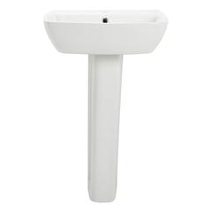 Bold Kent Ceramic Full Pedestal Basin (55 x 46 x 86 cm, White)