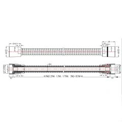 خرطوم دش ستانلس ستيل وبلاستيك PVC جود هوم (1250 × 14 ملم)