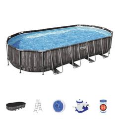 Bestway Oval Powersteel Poolset (732 x 366 x 122 cm)