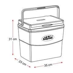صندوق ثلج كيب كولد للنزهات (10 لتر، 35 × 23 × 31 سم)