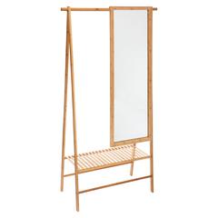 5five Bamboo Garment Rack W/ Mirror (79 x 80 x 170 cm)