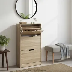 خزانة أحذية خشبية 3 أدراج 5 فايف (24 × 60 × 115 سم)