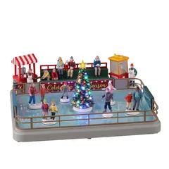 Lemax Electrical Ice Skating Rink Festive Décor (14 x 31 x 27.9 cm)