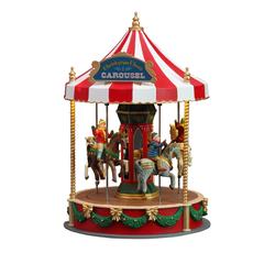 Lemax Battery Operated Christmas Cheer Carousel Festive Décor (25.6 x 16 x 16 cm)