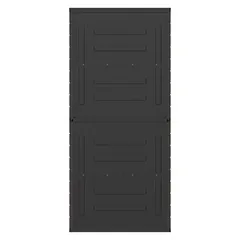 Cosmoplast Tall Vertical Storage Cabinet (Dark Brown, 81 x 47 x 178 cm)