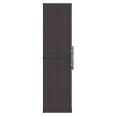 Cosmoplast Tall Vertical Storage Cabinet (Dark Brown, 81 x 47 x 178 cm)