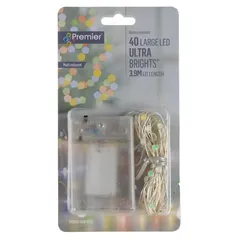 Premier Ultra Brights 40 LED String Light (3.8 m, Multicolor)