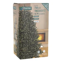 Premier TreeBrights 750 LED Light W/Timer (18.7 m, Warm White)