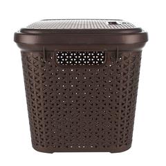 Hobby Life Plastic Ratan Design Storge Box W/Lid (30 L, 33.5 x 44.5 x 31.6 cm)