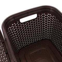 Hobby Life Plastic Ratan Design Storge Box W/Lid (30 L, 33.5 x 44.5 x 31.6 cm)