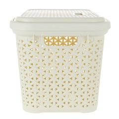 Hobby Life Plastic Ratan Design Storge Box W/Lid (20 L, 29 x 39 x 27.5 cm)