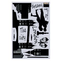 Ideal Home London Printed Wall Sticker (60 x 90 cm)