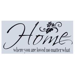 Ideal Home Home Printed Wall Sticker (26 x 57 cm)