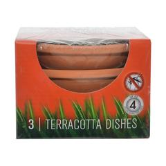 Wax Works Citronella Dish Candle (3 Pc., Assorted Designs/Colors)