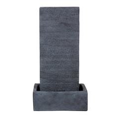Slate Water Feature W/ LED Light (34 x 55 x 103 cm)