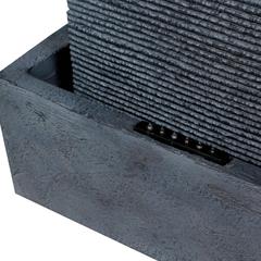 Slate Water Feature W/ LED Light (34 x 55 x 103 cm)