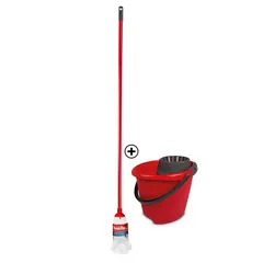 Tonkita Cotton Mop with Stick & Bucket