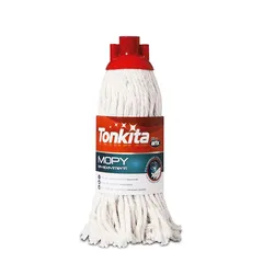 Tonkita Cotton Mop with Stick & Wiper (33 cm)