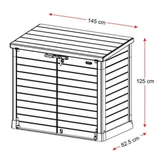 Cosmoplast Cedargrain Storage Shed (850 L)
