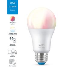 مصباح LED بألوان مختلفة يدعم واي فاي قاعدة E 27 ويز، A60 (8.8 واط، أبيض قابل للتعديل)