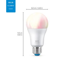 مصباح LED بألوان مختلفة يدعم واي فاي قاعدة E 27 ويز، A60 (8.8 واط، أبيض قابل للتعديل)